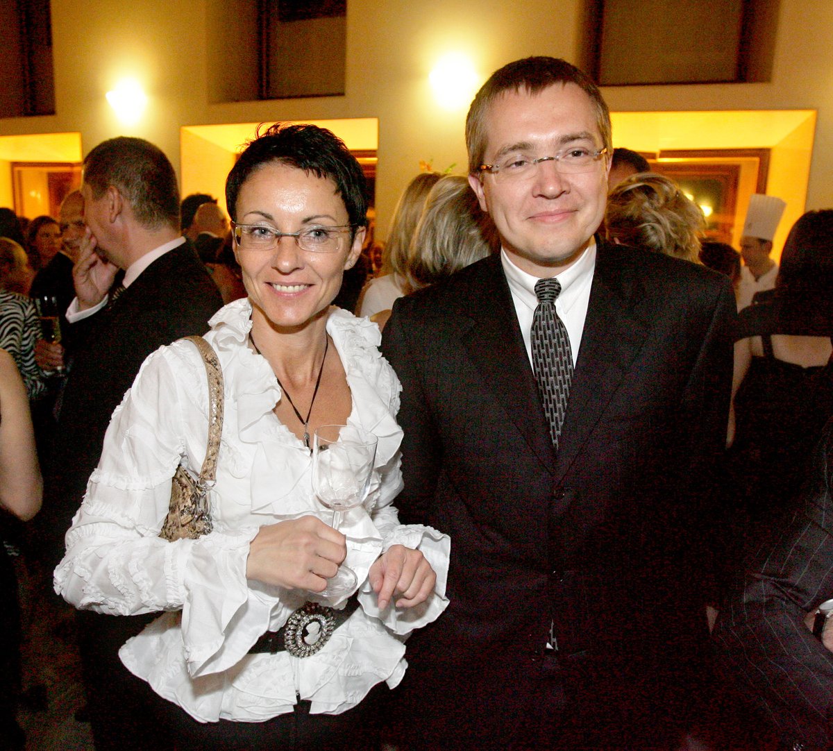 S bývalou manželkou, generální ředitelkou CNC Libuší Šmuclerovou