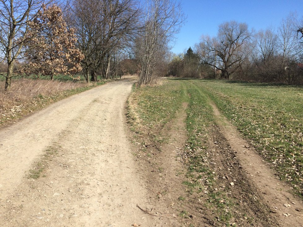 Řidiči si zkracovali cestu kolem opravované Libušské ulice přes polní cesty, umístily se sem zátarasy.