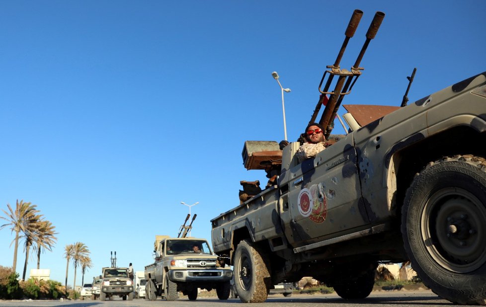 Jedenáct mrtvých a 23 zraněných si vyžádaly boje v jižní části Tripolisu. (7. 4. 2019)