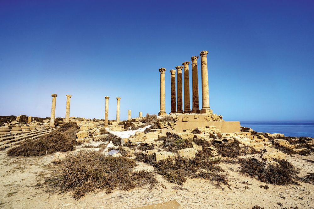Ruiny starověkého města Sabráta