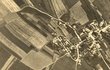 Letecký snímek Lidic z roku 1938.