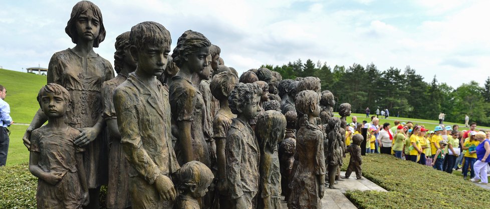 Děti, které byly zabity nacisty v Lidicích za Druhé světové války.