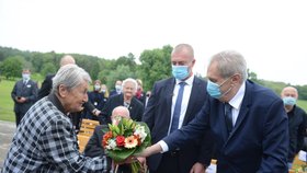 Prezident Miloš Zeman na 78. výročí vypálení Lidic (10.6.2020)