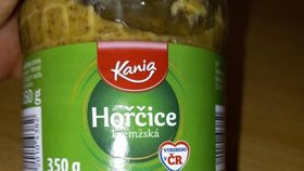 Inspekce odhalila v kremžské hořčici Kania z Lidlu nebezpečné černé částice.