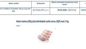 Kuřecí stehna z MAKRO.
