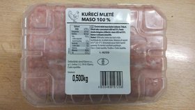 Kuřecí mleté stehenní maso z Lidlu.