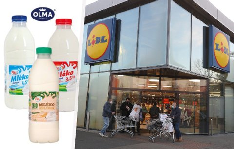 Lidl stahuje mléko Pilos, hned tři druhy. Hrozí zažívací potíže, varuje mlékárna