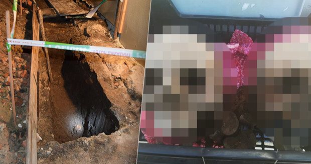 Muž ve Gbelích kopal garáž, našel kostry! Lebka byla jen 80cm po povrchem