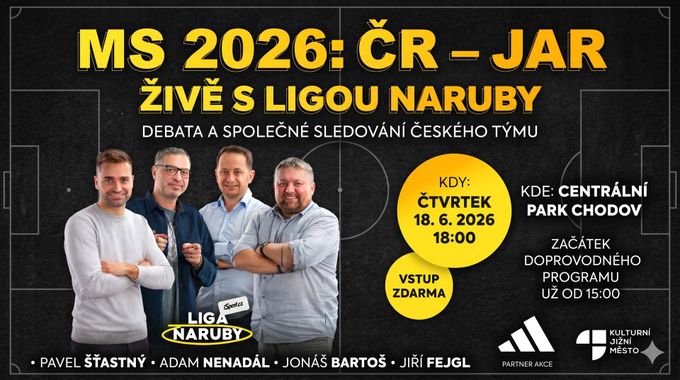 Nenechte si ujít! Liga naruby a sledování zápasu proti Jižní Africe i s fanzónou Nenechte si ujít! Liga naruby a sledování zápasu proti Jižní Africe i s fanzónou