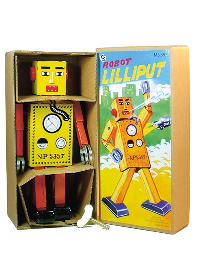 První masově rozšířená robotická hračka pochází také z&nbsp;Japonska. Jmenuje se Lilliput