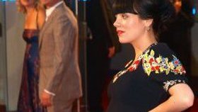 Lily Allen ukázala na premiéře filmu Tamara Drewe svou těhotnou figuru.