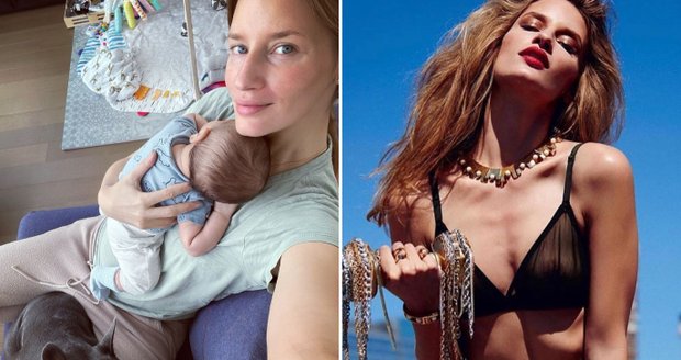 Topmodelka Linda Vojtová: Syn z ní má gauč!
