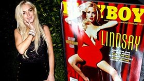 Lindsay Lohan se pochlubila fotkou v magazínu Playboy