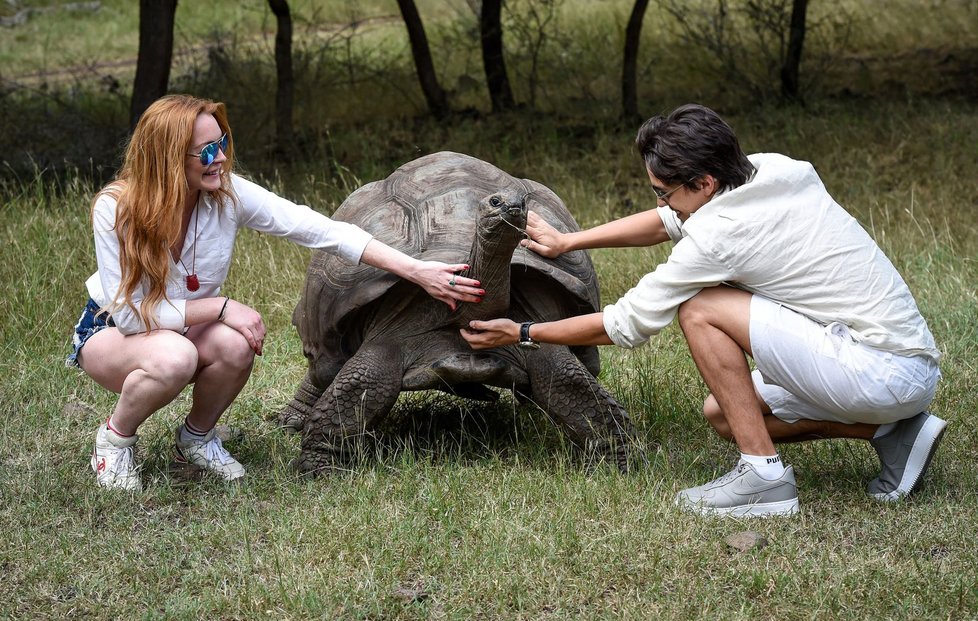 Dovolená Lindsay a jejího přítele na safari