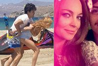 Takhle Lindsay Lohan seřezal milenec: Prso venku, zkroucená ruka a šílený řev