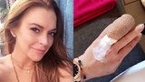 Další průšvih Lindsay Lohan: Zranila se a přišla o kus prstu!