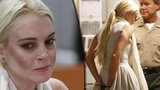 Lindsay Lohan s pláčem odvedli v poutech do vězení