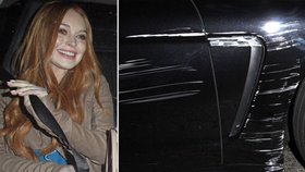 Lindsay Lohan bourala se svým Porsche