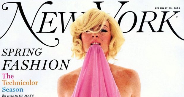 Lindsay Lohan se odhalí pro magazín Playboy. Na fotce na titulce magazínu New York magazín ve stylu Marilyn Monroe