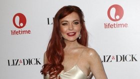 Lindsay Lohan na premiéře filmu Liz a Dick
