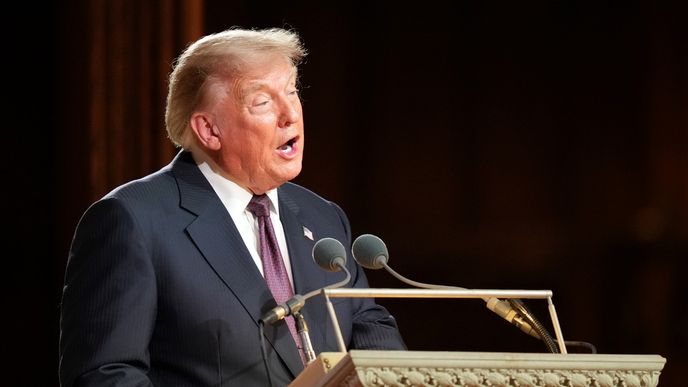 Donald Trump na pohřbu senátora Lindseyho Grahama (28. 7. 2026) Donald Trump na pohřbu senátora Lindseyho Grahama (28. 7. 2026)