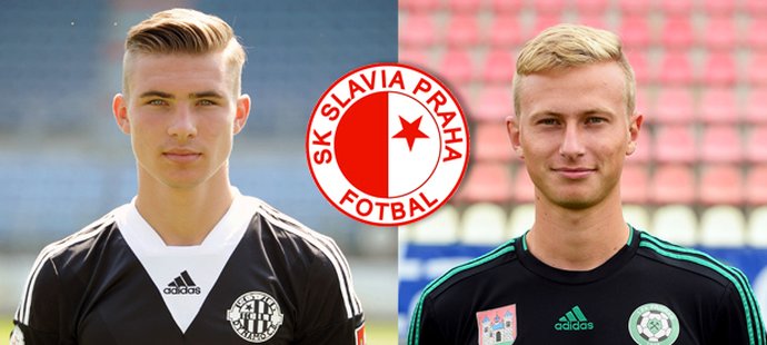 Fotbalová Slavia přivedla Zdeňka Linharta z Českých Budějovic (vlevo) a Antonína Baráka z Příbrami