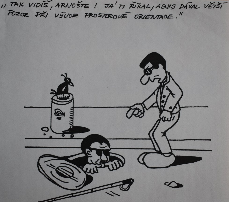 Výběr kresleného humoru Milana Linharta.