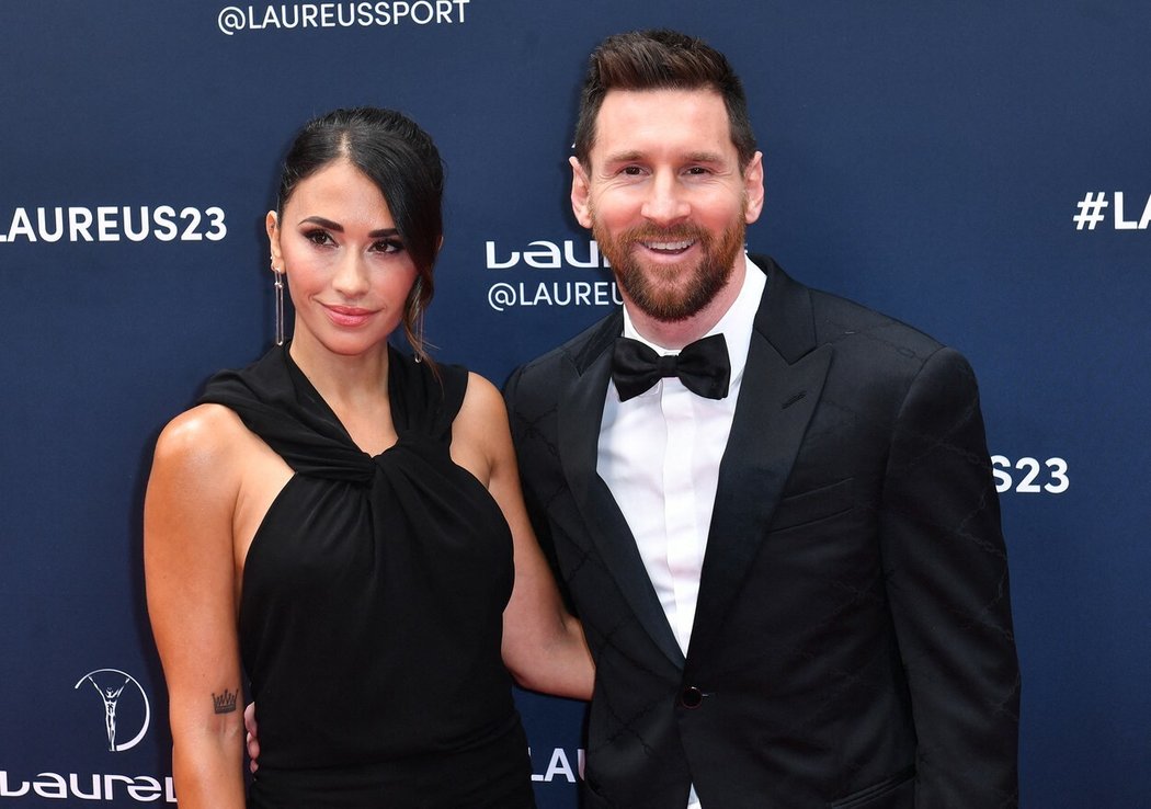 Messi a jeho manželka Antonella