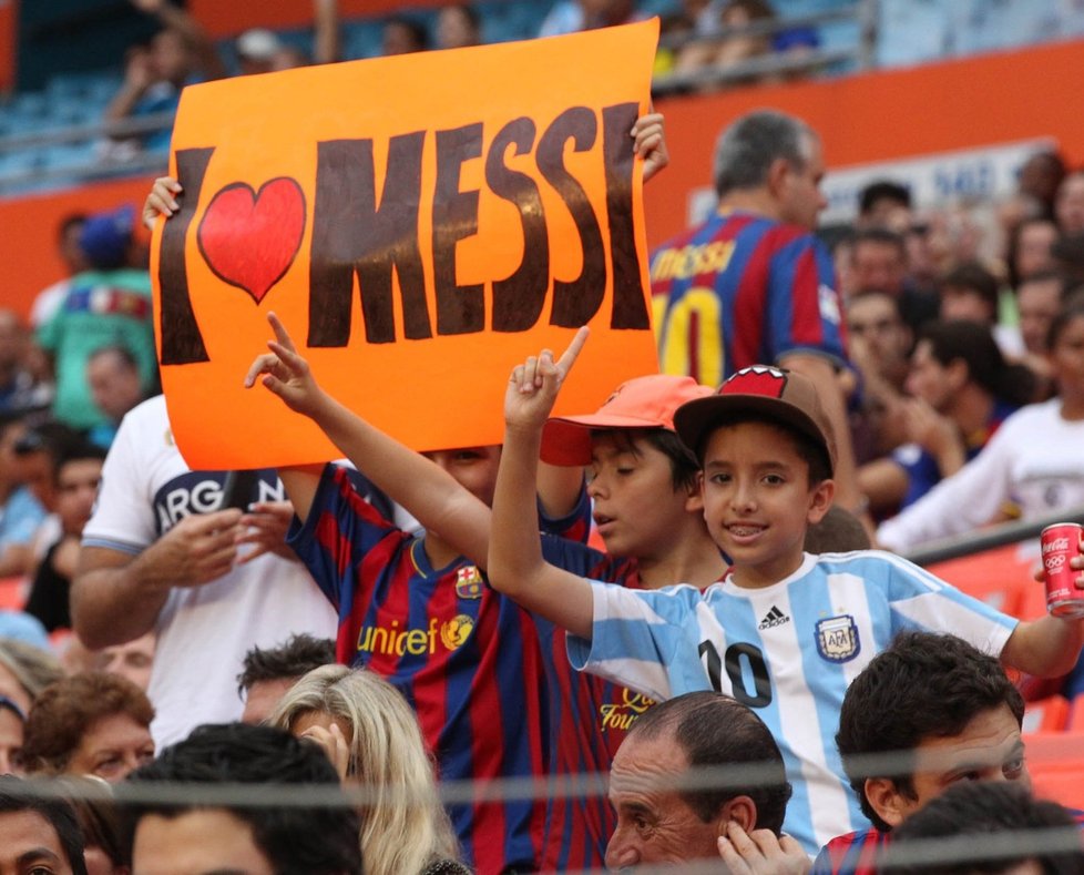 Messi je pro fanoušky Argentiny i Barcelony bohem