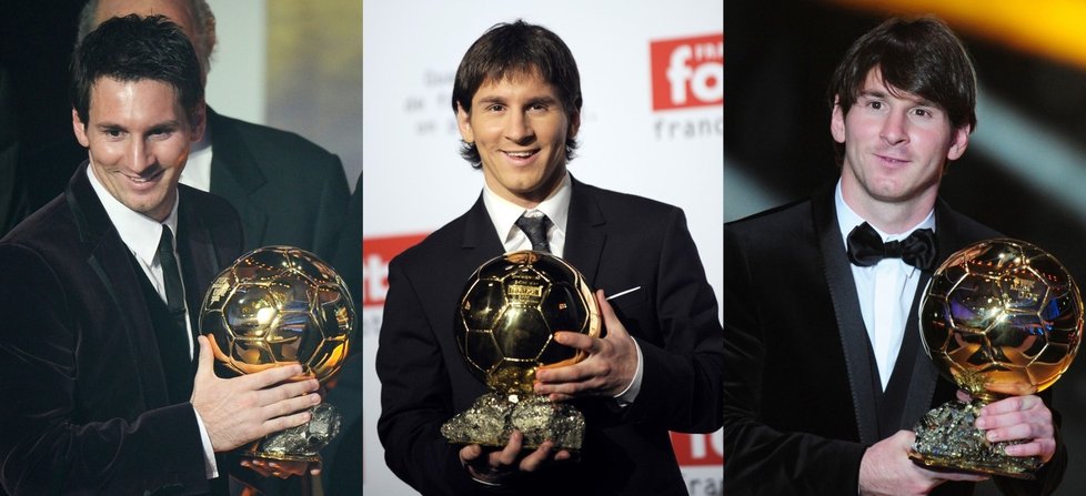 Argentinský fotbalsita Lionel Messi je trojnásobným držitelem Zlatého míče pro nejlepšího fotbalistu planety