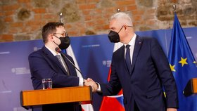 Český ministr zahraničních věcí Jan Lipavský se v rámci své první zahraniční návštěvy vydal na Slovensko, kde se setkal se svým protějškem ve funkci Ivanem Korčokem.