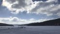Ledová magistrála na přehradě Lipno nabízí kouzelné zážitky
