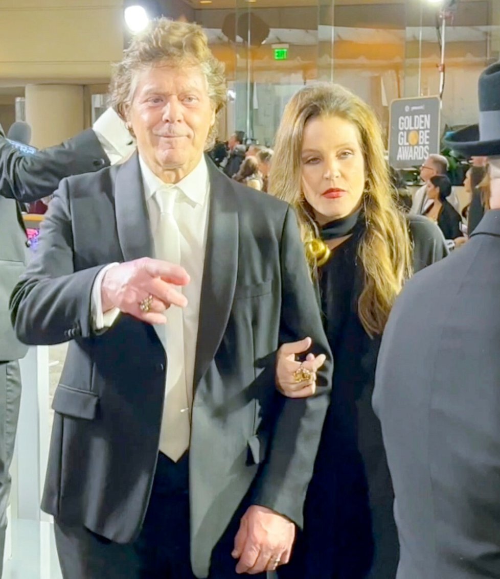 Lisa Marie Presley na Zlatých glóbech