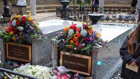 Pohřeb Lisy Marie Presleyové (22. 1. 2023).