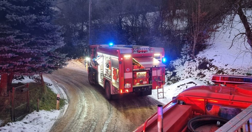 Požár rodinného domu.