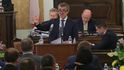 Andrej Babiš (ANO) během mimořádné schůze Sněmovny ke kauze Lithium