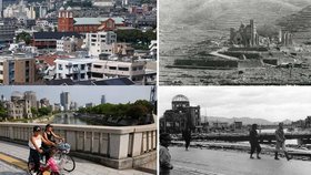 Výbuch atomové bomby "Little Boy" zničil 90 % japonského města Hirošima