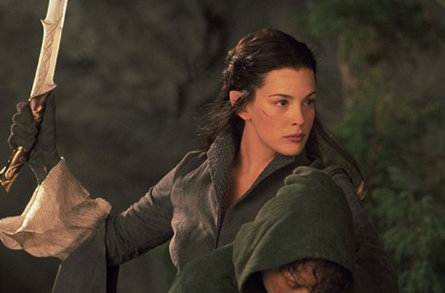 Liv Tyler jako elfka Arwen z Pána prstenů