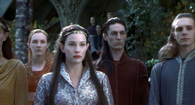 Liv Tyler jako elfka Arwen z Pána prstenů