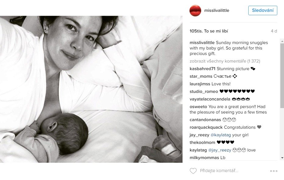 Herečka Liv Tyler a Dave Gardner pojmenovali svou dceru Lulu Rose. A neměli potřebu to nějak vysvětlovat. Nicméně jméno Lulu se většinou vykládá jako malá princezna. A rozhodně je roztomilé, pár má již dva starší kluky, tak možná proto.