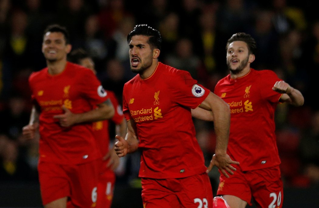 Záložník Liverpoolu Emre Can rozhodl bitvu ve Watfordu nádhernými nůžkami