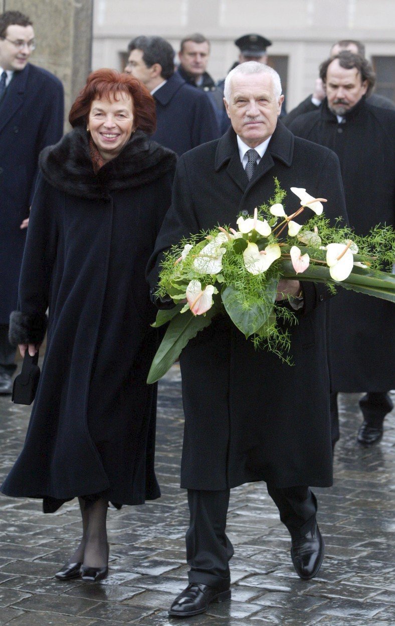2003 - Livia Klausová a bývalý prezident Václav Klaus.