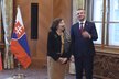 Livia Klausová coby velvyslankyně během návštěvy slovenského premiéra Pellegriniho v Praze