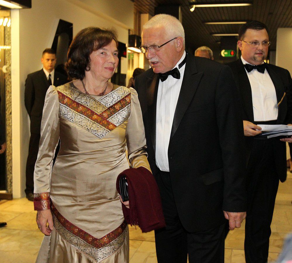 Václav Klaus s manželkou.