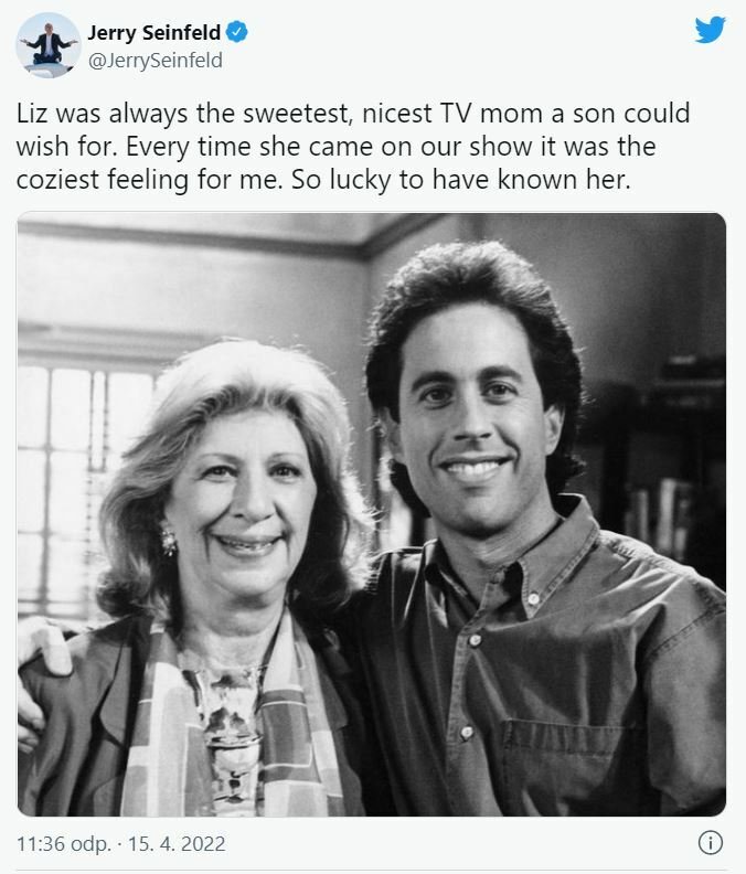 Liz Sheridan s Jerrym Seinfeldem