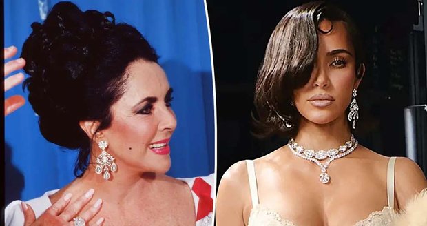 Kim perfektně napodobila Liz Taylorovou