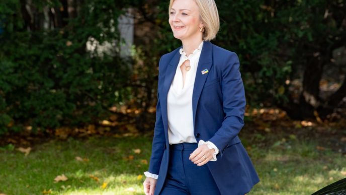 Britská premiérka Liz Trussová v Praze