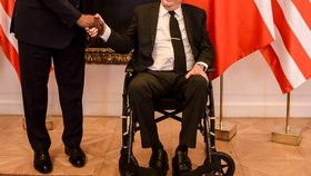 Ministr obrany USA Lloyd Austin s Milošem Zemanem na Pražském hradě (9.9.2022)