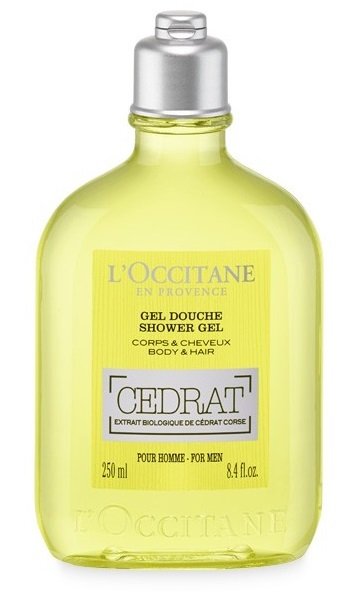 L´Occitane, sprchový gel Cedrat, 395 Kč (250 ml), koupíte v prodejnách L´Occitane nebo na www.loccitane.cz