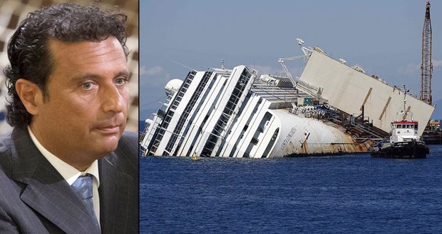 Zbabělý kapitán: Schettino opustil Concordii, i když věděl, že jsou na ní lidé